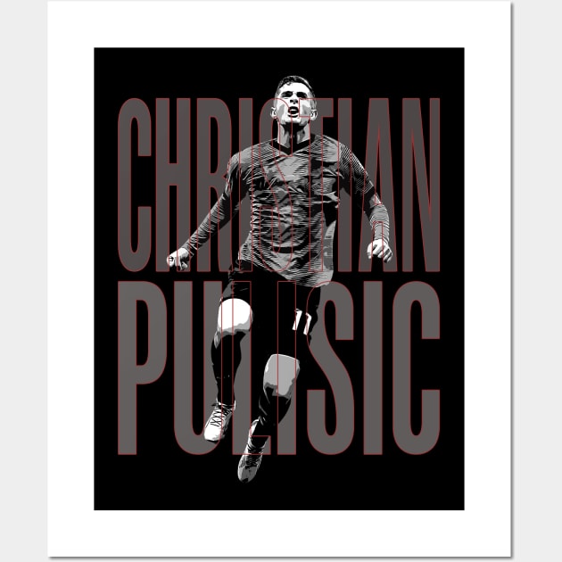 christian pulisic Wall Art by StoneSoccer